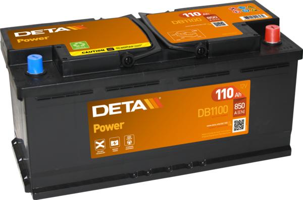 DETA DB1100 - Стартерна акумуляторна батарея, АКБ avtolavka.club