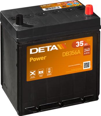 DETA DB356A - Стартерна акумуляторна батарея, АКБ avtolavka.club