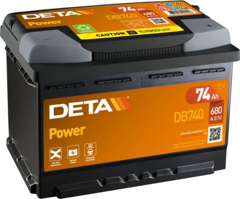 DETA DB740 - Стартерна акумуляторна батарея, АКБ avtolavka.club