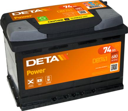 DETA DB741 - Стартерна акумуляторна батарея, АКБ avtolavka.club