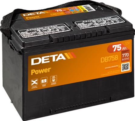 DETA DB708 - Стартерна акумуляторна батарея, АКБ avtolavka.club