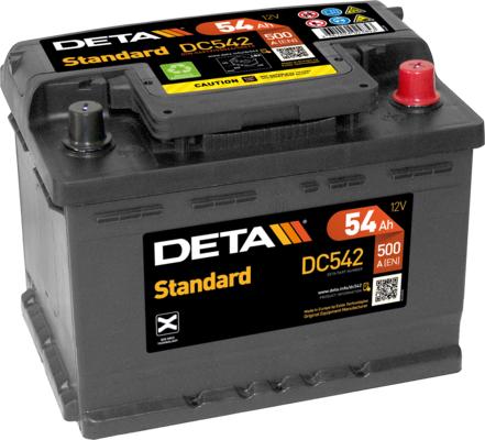 DETA DC542 - Стартерна акумуляторна батарея, АКБ avtolavka.club