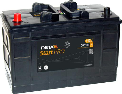 DETA DG1101 - Стартерна акумуляторна батарея, АКБ avtolavka.club