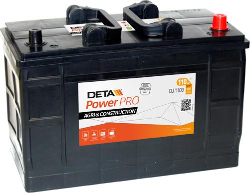 DETA DJ1100 - Стартерна акумуляторна батарея, АКБ avtolavka.club