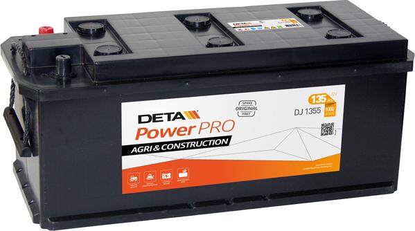 DETA DJ1355 - Стартерна акумуляторна батарея, АКБ avtolavka.club