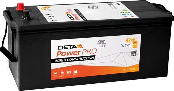 DETA DJ1723 - Стартерна акумуляторна батарея, АКБ avtolavka.club