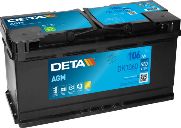 DETA DK1060 - Стартерна акумуляторна батарея, АКБ avtolavka.club