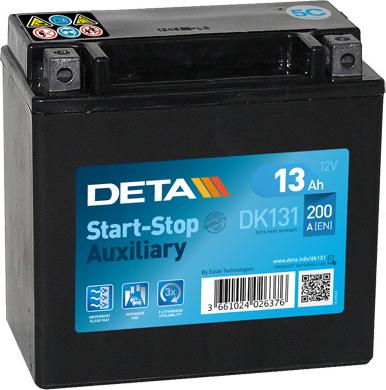 DETA DK131 - Стартерна акумуляторна батарея, АКБ avtolavka.club
