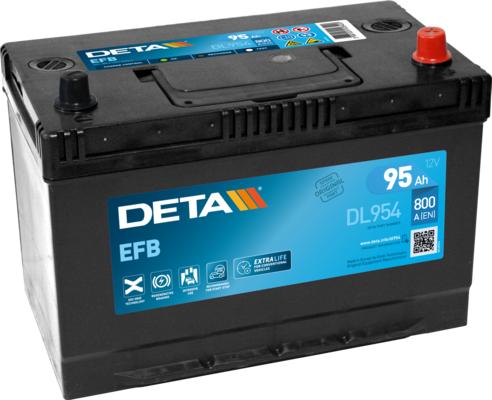 DETA DL954 - Стартерна акумуляторна батарея, АКБ avtolavka.club