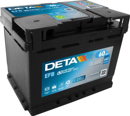 DETA DL600 - Стартерна акумуляторна батарея, АКБ avtolavka.club