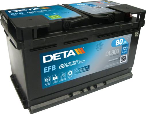 DETA DL800 - Стартерна акумуляторна батарея, АКБ avtolavka.club