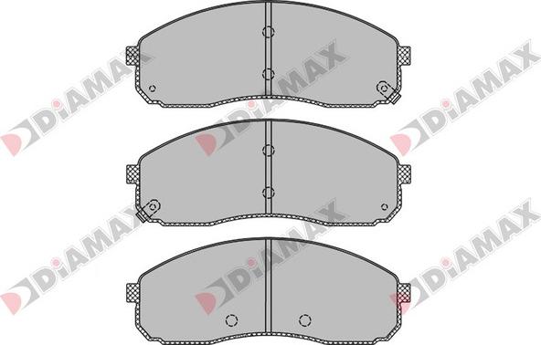 Diamax N09446 - Гальмівні колодки, дискові гальма avtolavka.club