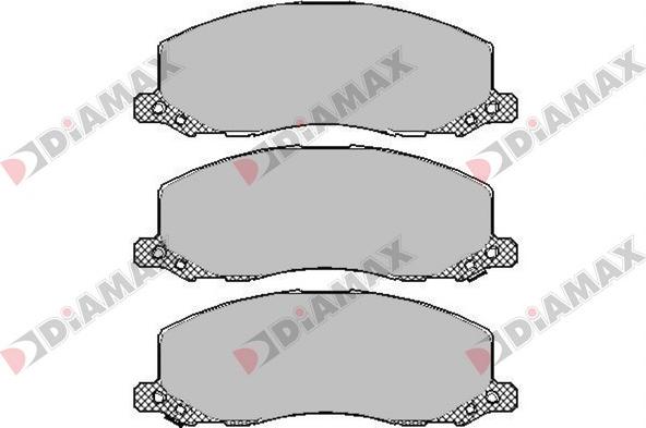 Diamax N09454 - Гальмівні колодки, дискові гальма avtolavka.club