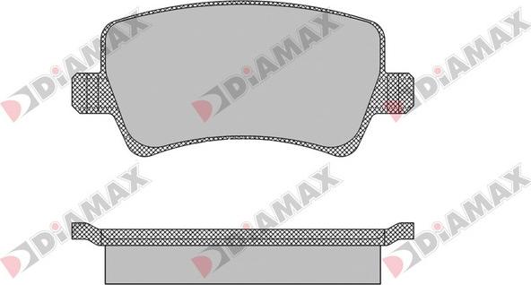 Diamax N09458 - Гальмівні колодки, дискові гальма avtolavka.club