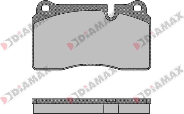 Diamax N09467 - Гальмівні колодки, дискові гальма avtolavka.club