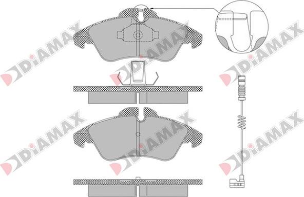 Diamax N09407 - Гальмівні колодки, дискові гальма avtolavka.club