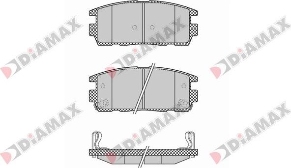 Diamax N09413 - Гальмівні колодки, дискові гальма avtolavka.club