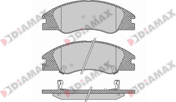 Diamax N09417 - Гальмівні колодки, дискові гальма avtolavka.club