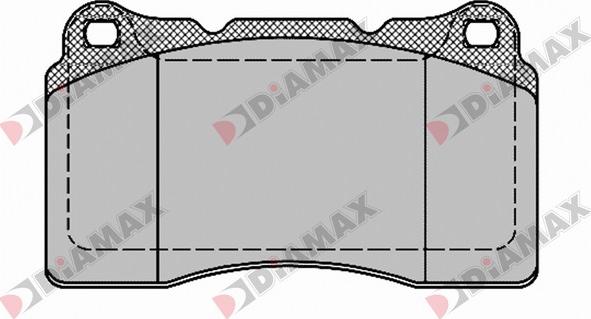 Diamax N09435 - Гальмівні колодки, дискові гальма avtolavka.club