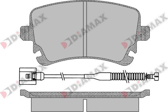 Diamax N09436A - Гальмівні колодки, дискові гальма avtolavka.club