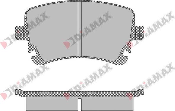 Diamax N09436 - Гальмівні колодки, дискові гальма avtolavka.club