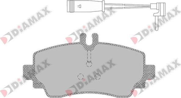 Diamax N09431 - Гальмівні колодки, дискові гальма avtolavka.club