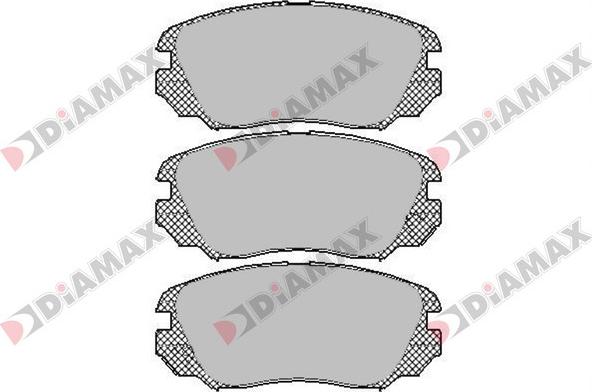 Diamax N09438 - Гальмівні колодки, дискові гальма avtolavka.club