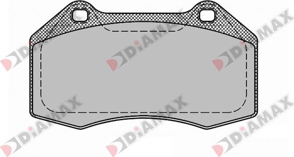 Diamax N09432 - Гальмівні колодки, дискові гальма avtolavka.club