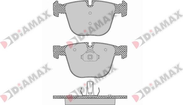 Diamax N09423 - Гальмівні колодки, дискові гальма avtolavka.club