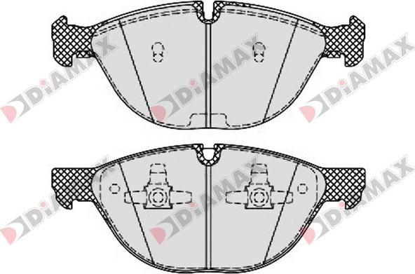 Diamax N09476 - Гальмівні колодки, дискові гальма avtolavka.club