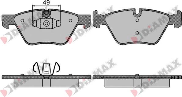 Diamax N09473 - Гальмівні колодки, дискові гальма avtolavka.club