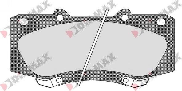 Diamax N09594 - Гальмівні колодки, дискові гальма avtolavka.club