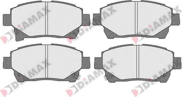 Diamax N09590 - Гальмівні колодки, дискові гальма avtolavka.club