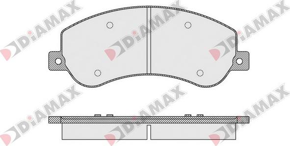 Diamax N09540 - Гальмівні колодки, дискові гальма avtolavka.club