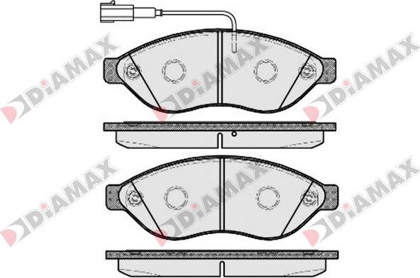 Diamax N09541 - Гальмівні колодки, дискові гальма avtolavka.club