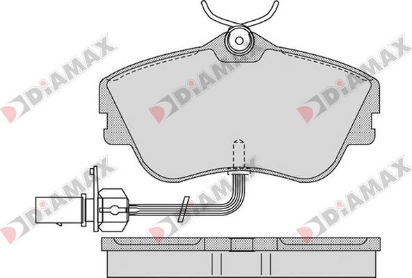 Diamax N09548 - Гальмівні колодки, дискові гальма avtolavka.club