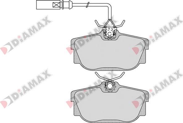 Diamax N09550 - Гальмівні колодки, дискові гальма avtolavka.club