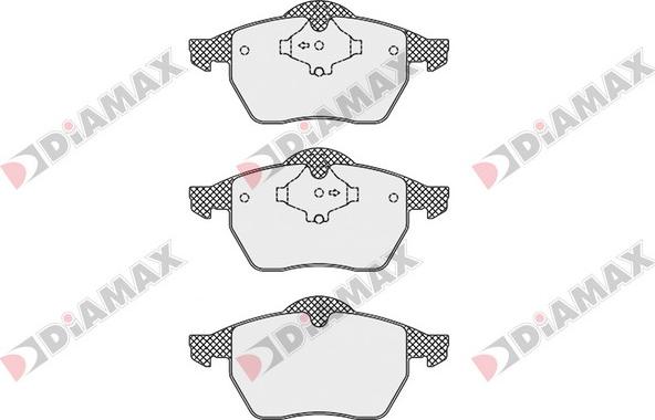 Diamax N09558 - Гальмівні колодки, дискові гальма avtolavka.club