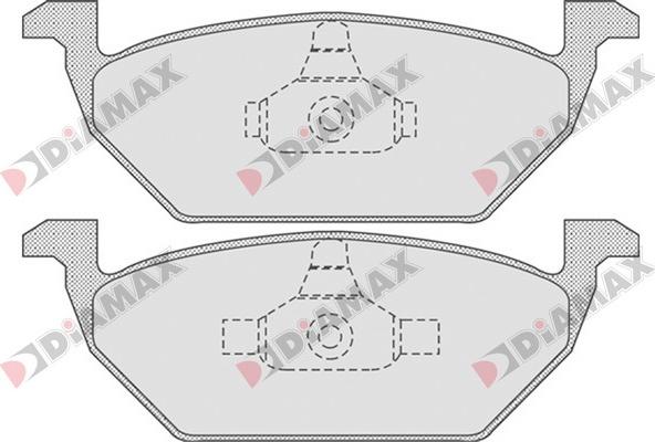 Diamax N09557 - Гальмівні колодки, дискові гальма avtolavka.club