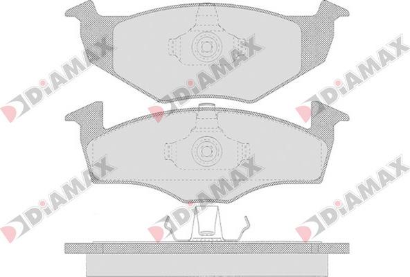Diamax N09560 - Гальмівні колодки, дискові гальма avtolavka.club