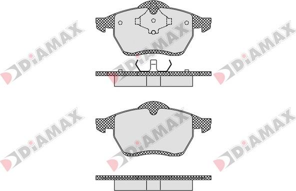 Diamax N09563 - Гальмівні колодки, дискові гальма avtolavka.club