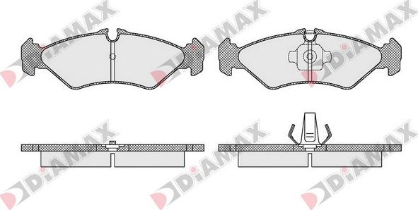 Diamax N09508 - Гальмівні колодки, дискові гальма avtolavka.club