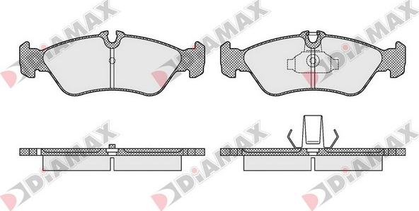 Diamax N09507 - Гальмівні колодки, дискові гальма avtolavka.club