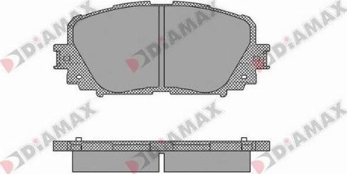 Diamax N09580 - Гальмівні колодки, дискові гальма avtolavka.club