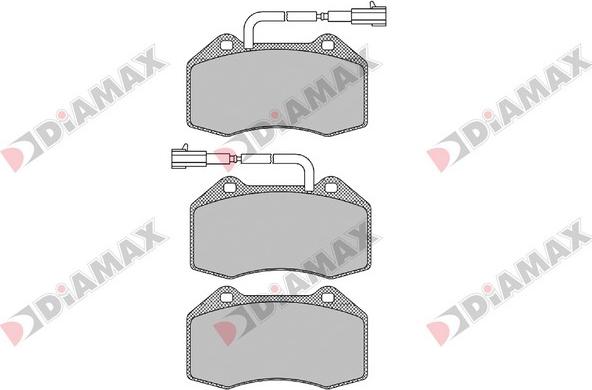 Diamax N09535 - Гальмівні колодки, дискові гальма avtolavka.club