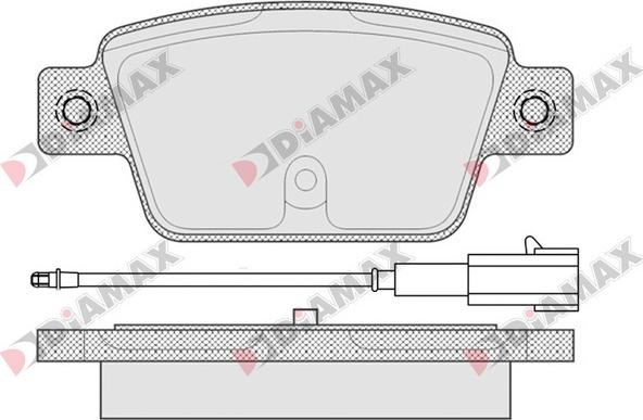 Diamax N09538 - Гальмівні колодки, дискові гальма avtolavka.club