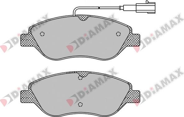 Diamax N09529 - Гальмівні колодки, дискові гальма avtolavka.club