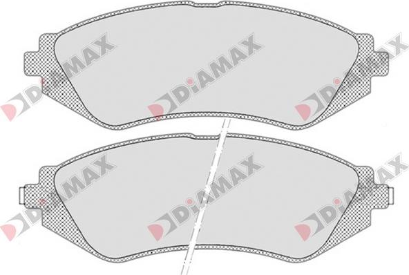 Diamax N09692 - Гальмівні колодки, дискові гальма avtolavka.club
