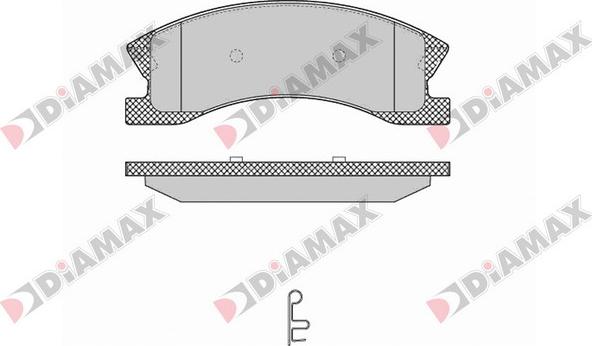 Diamax N09641 - Гальмівні колодки, дискові гальма avtolavka.club