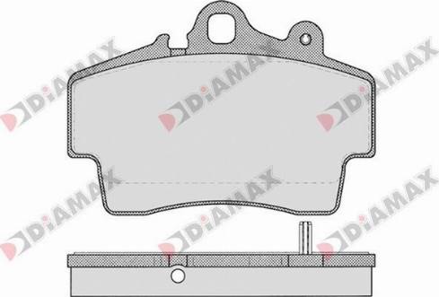 Diamax N09651 - Гальмівні колодки, дискові гальма avtolavka.club